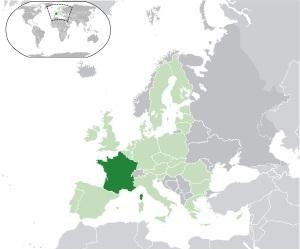 1. Расположение франции в Европе