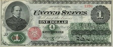 33. Доллар 1862 года
