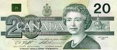 2.17 20 долларов Канады