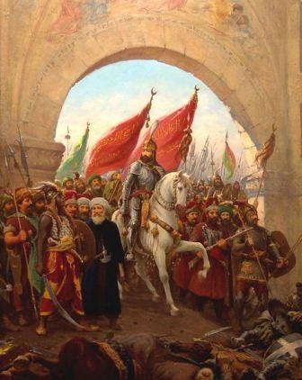 18. Мехмед II вступает в Константинополь со своей армией