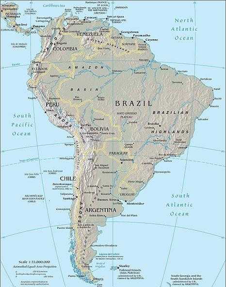 1.3 Комплексная карта Южной Америки