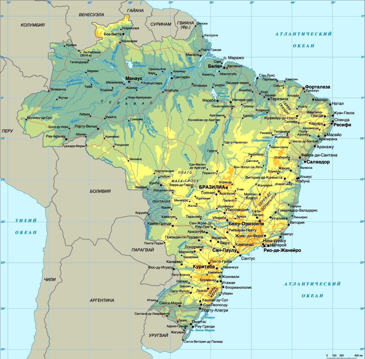 6.3 Карта Бразилии