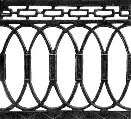 2.4 чугунный забор - художественное литье