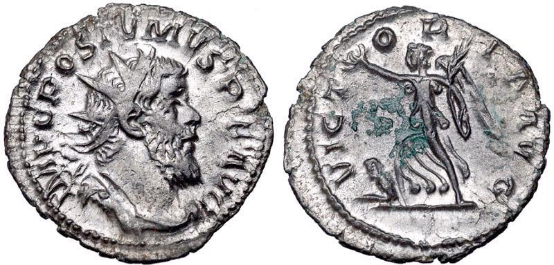 2.18 Монета Галльской империи с изображением Постума (правил 260—268)