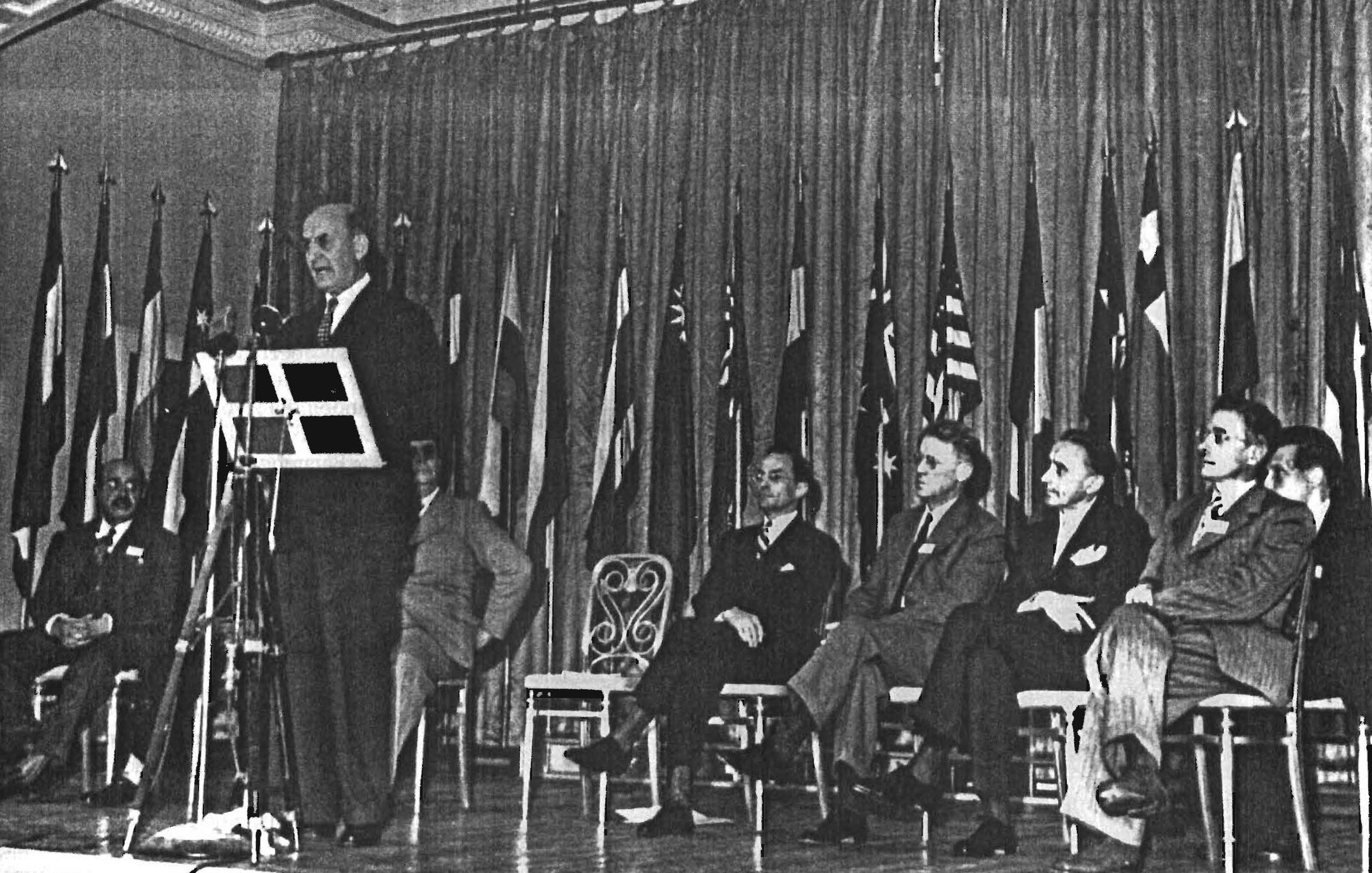 Участники Бреттон-Вудской конференции 7 июля 1944 г