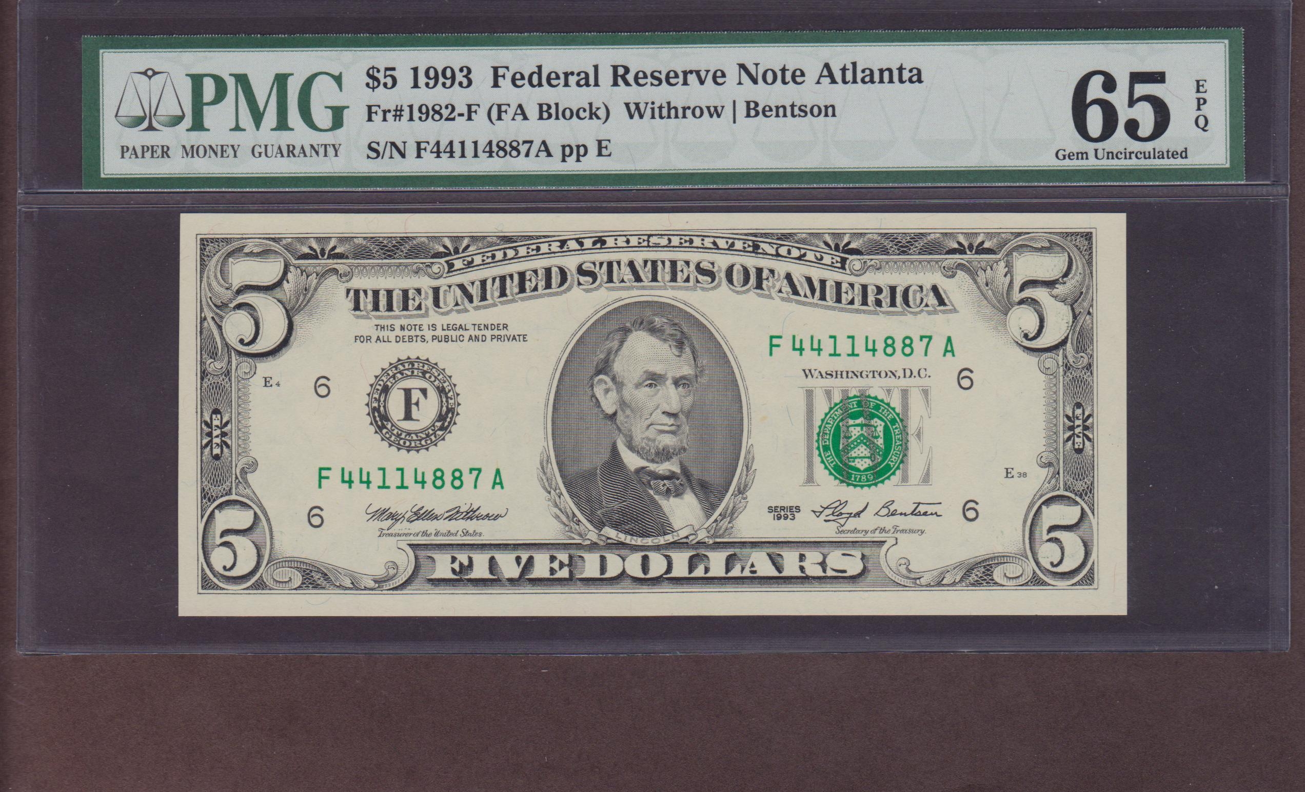 Надпись Federal Reserve Note появилась на банкнотах после создания ФРС