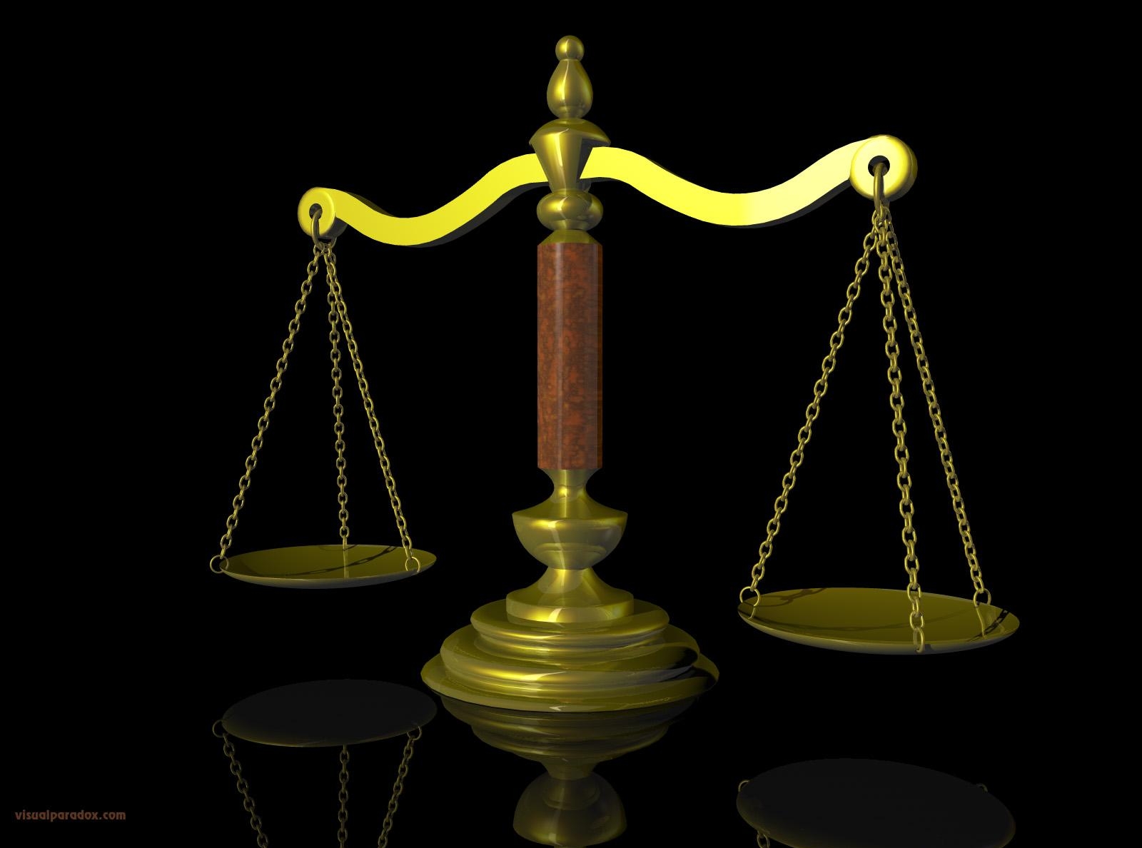 Весы, как символ справедливости федерального суда США
