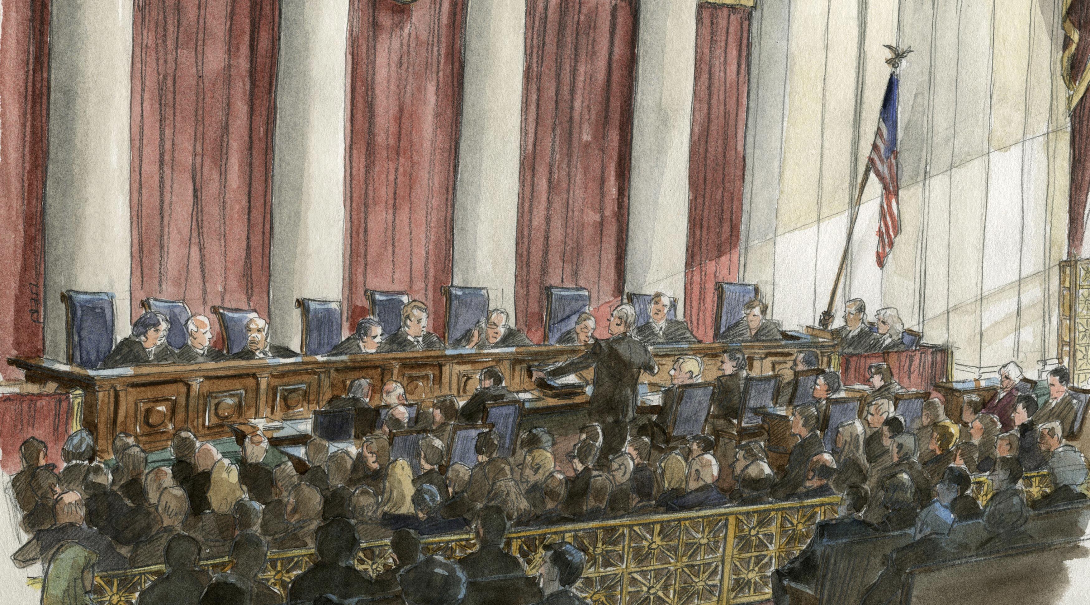 Заседание великого жюри Верховного федерального суда США