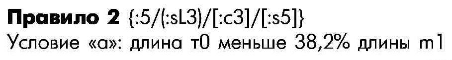 Правило 2 определения внутренней структуры моноволны формула условие