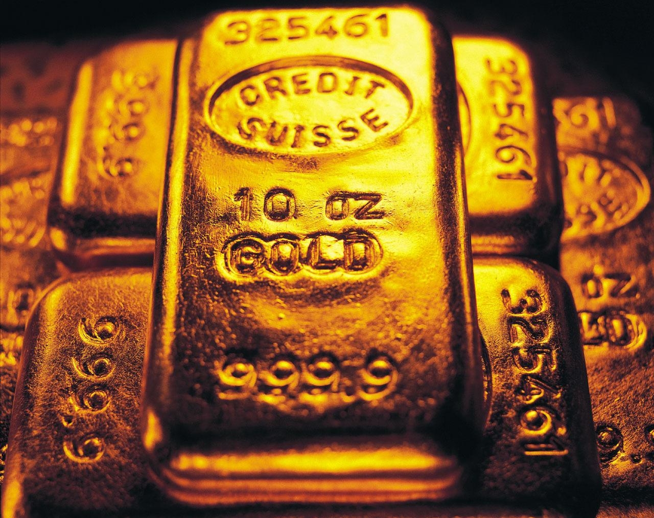 Золотые слитки в валютной системе