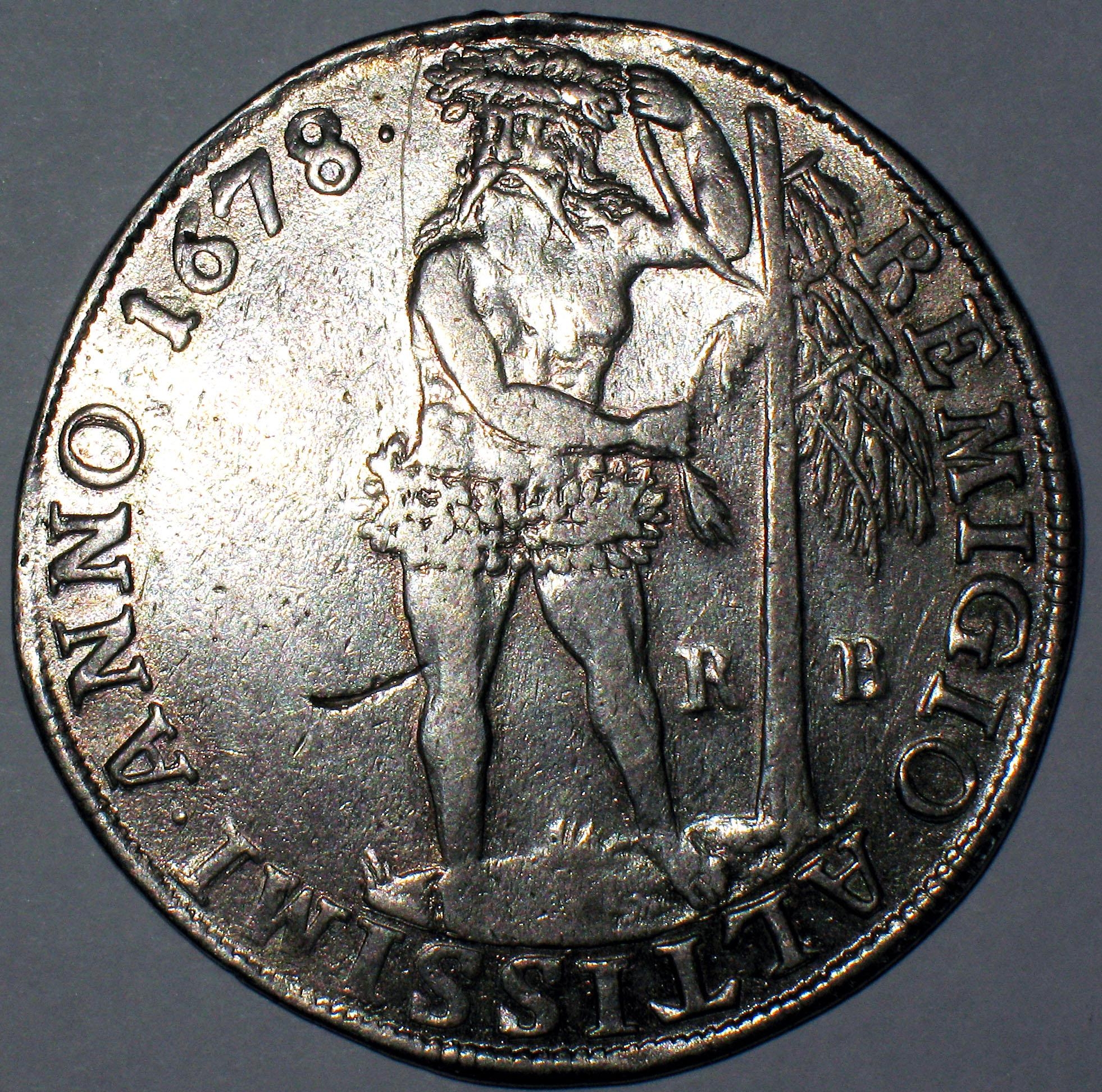 Римский солид 1678 года в валютной системе
