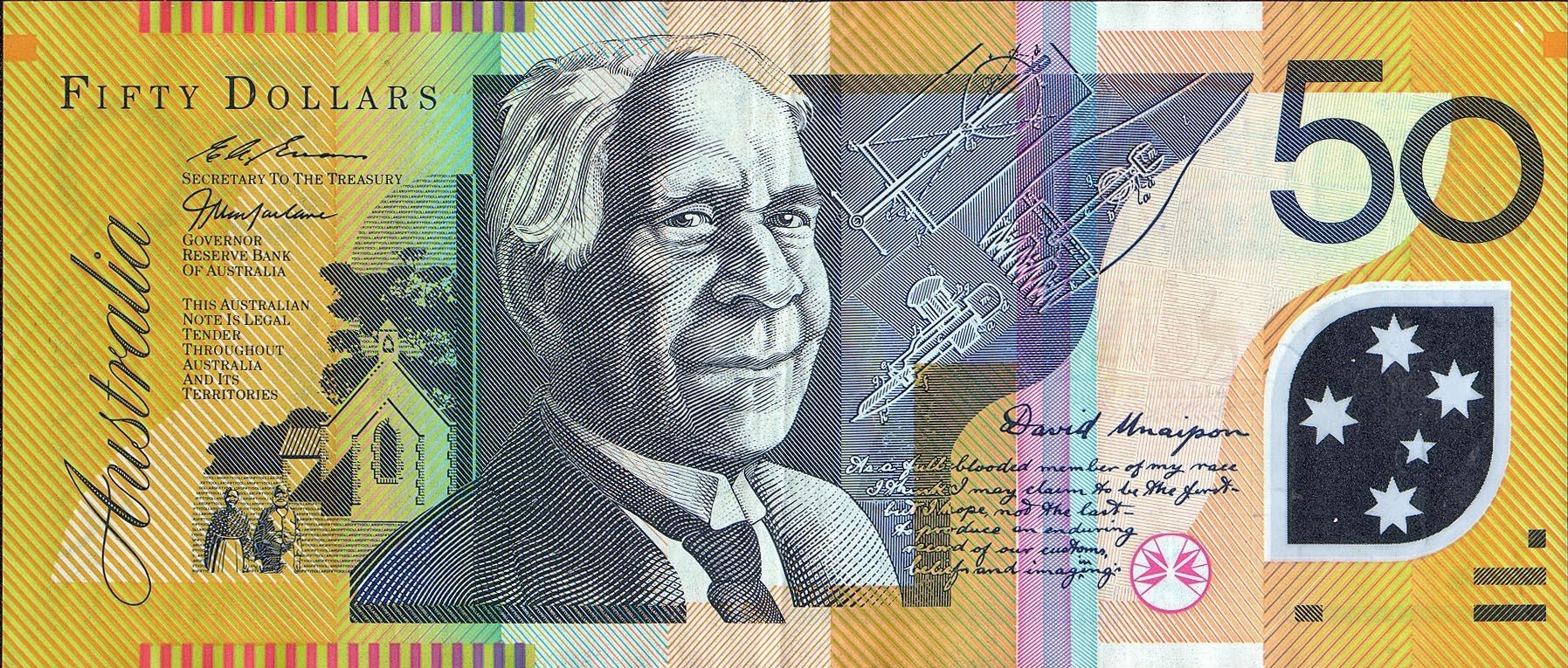 Банкнота австралийского доллара участвует в современных валютных операциях