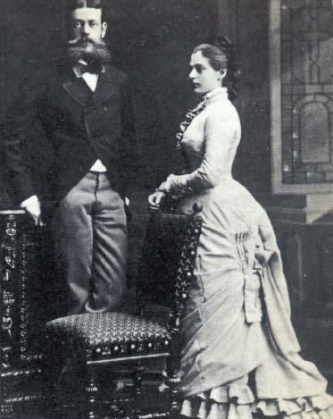 Барон Альберт Ротшильд с женой Беттиной