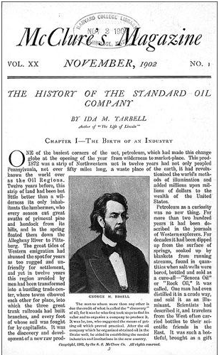 Выпуск газеты 1902 года о компании «Стандард ойл»