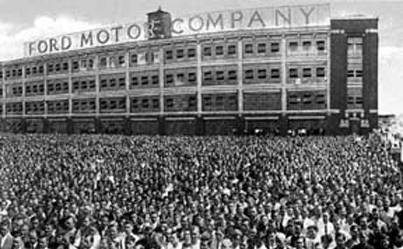 Автомобильная фабрика Форда в Детройте