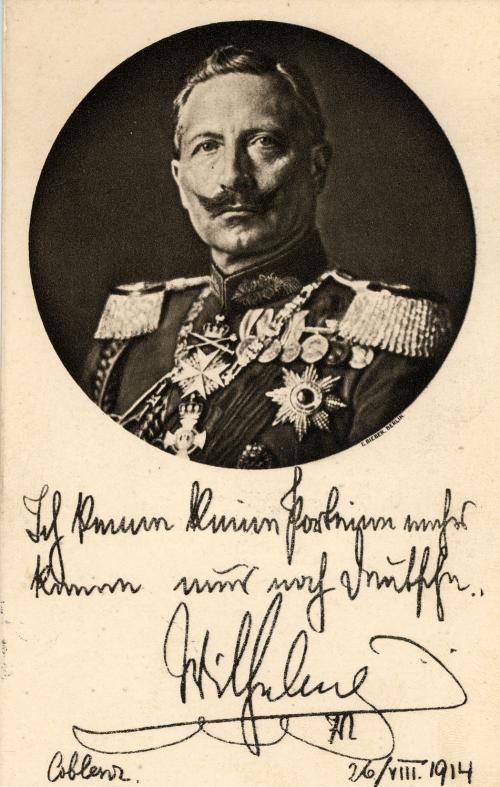Немецкий кайзер Вильгельм 1914 г_
