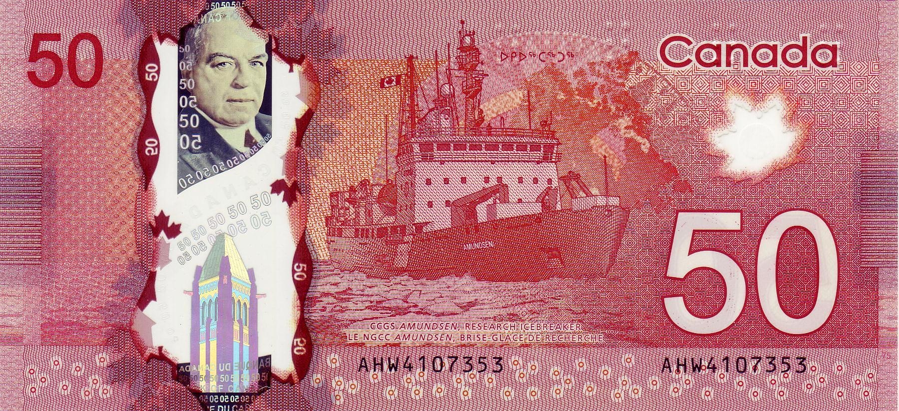 Банкнота 50 Канадских долларов