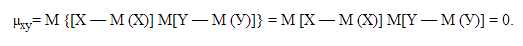 Корреляционный момент двух независимых случайных величин X и Y равен нулю