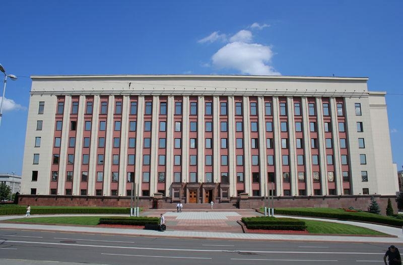 Здание резиденции президента РБ в Минске