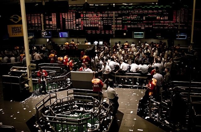Зал Фондовой биржи Сан-Паулу