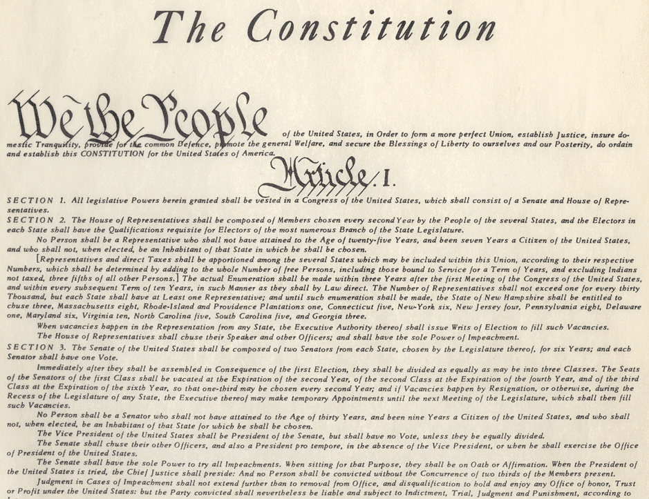 Конституции США документ