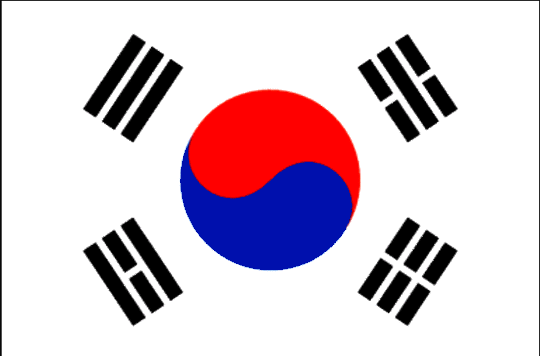 Республика Корея флаг