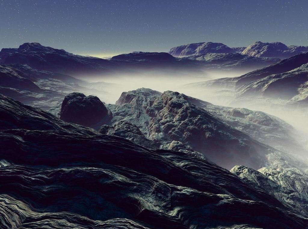 Туманные горные породы на Луне