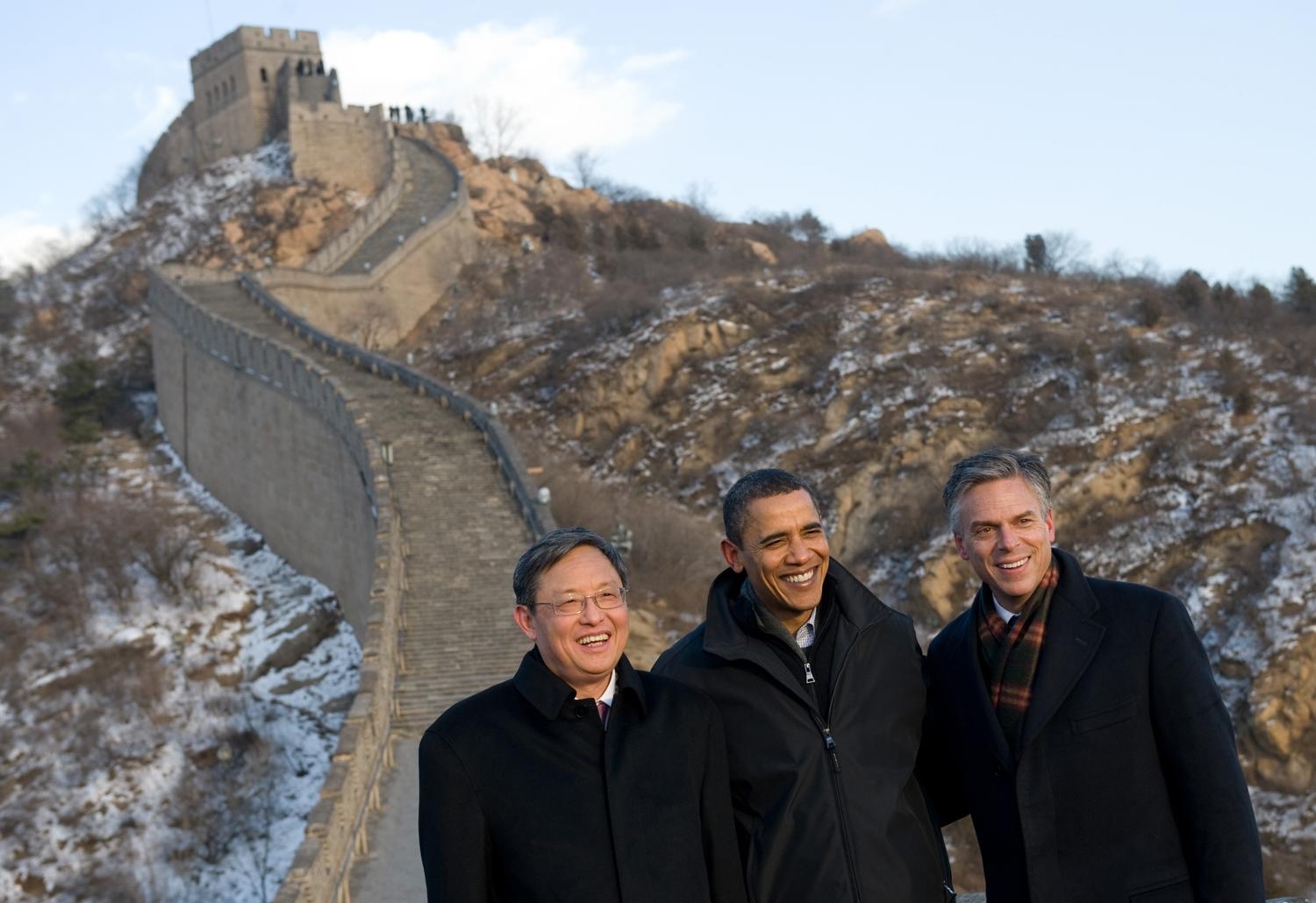 Обама посетил Великую китайскую стену