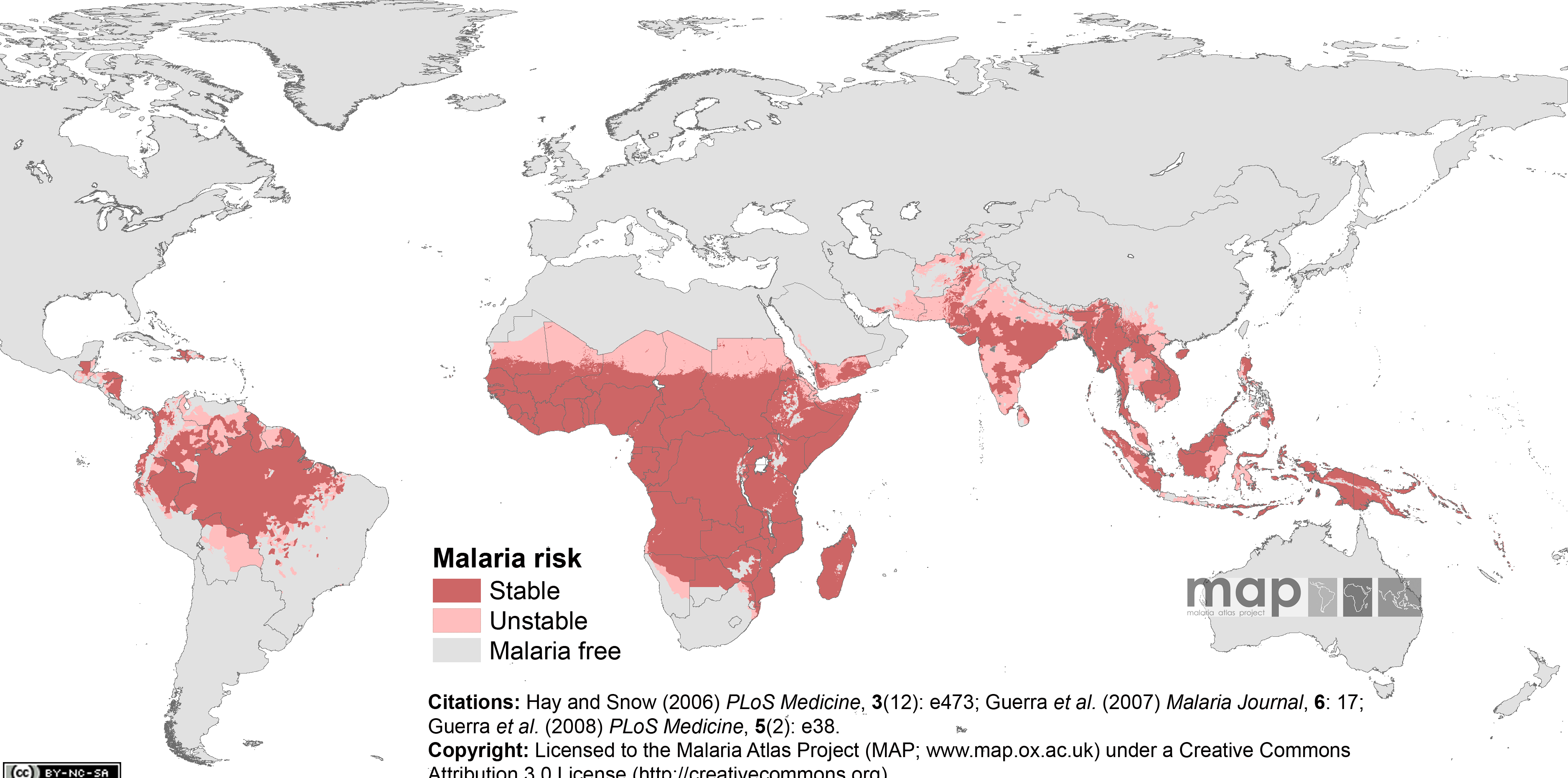 атлас распространения малярии