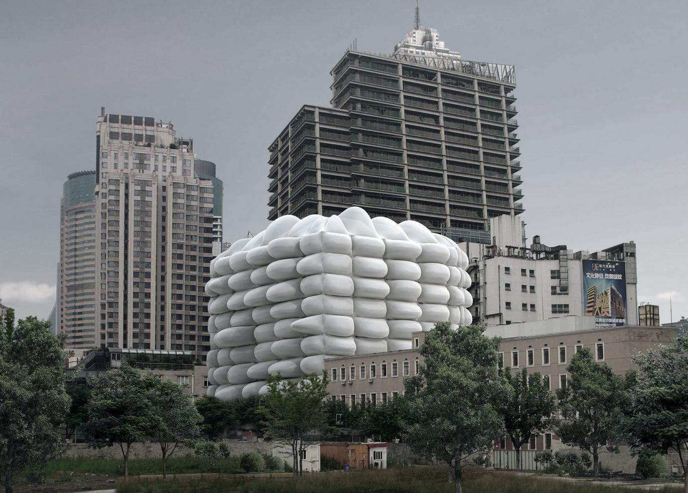 Современные архитектурные сооружения украшают Шанхай