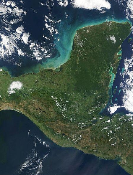 3.3. Спутниковый снимок полуострова Юкатан