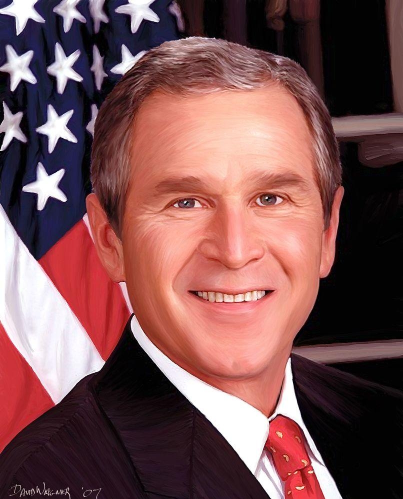 3.9 Д.Вагнер.Портрет президента Буша. jpg