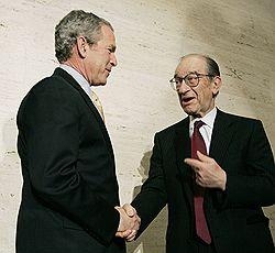 4.5 Джордж Буш и Алан Гринспен