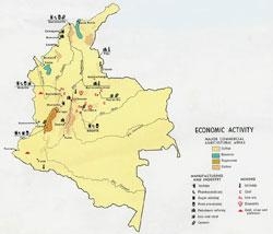 4.1 Экономическая карта Колумбии