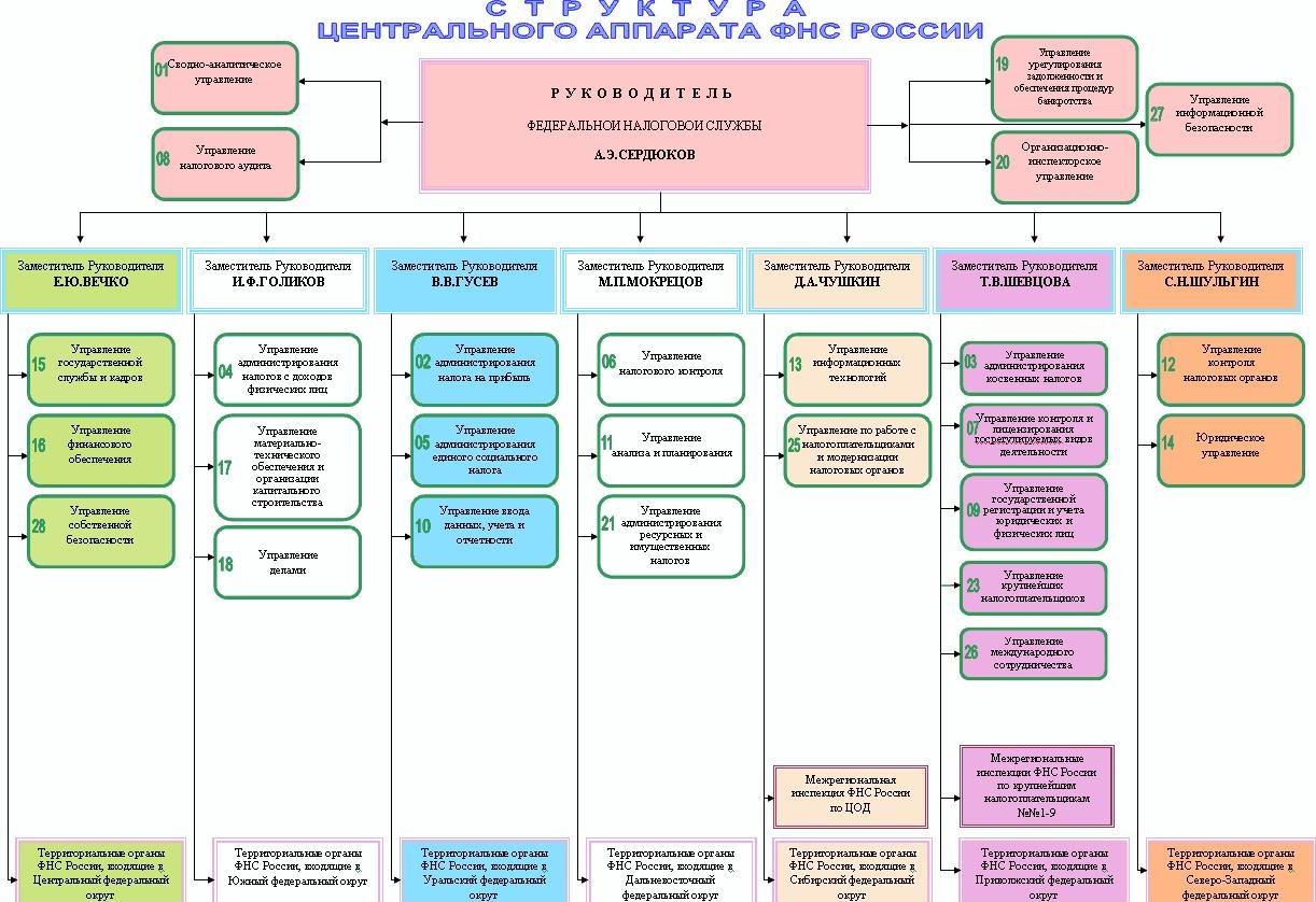 3.2 Структура налоговых органов РФ