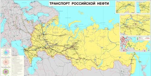 5.2. Транспорт российской нефти, карта