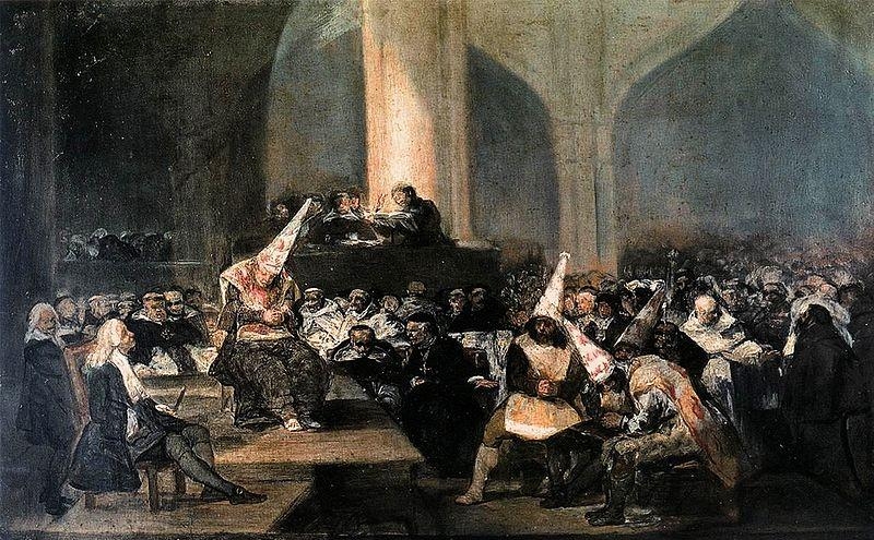 1.8. «Трибунал инквизиции», Ф. Гойя (1812-1819)