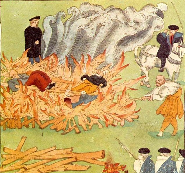 4.1. Сожжение трёх ведьм в Бадене, 1585 год
