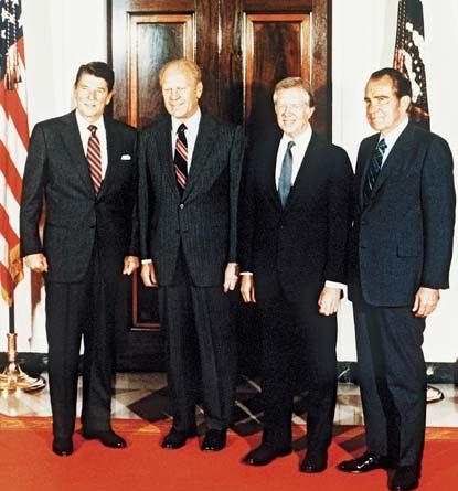 6.3 Президенты Рейган, Картер, Форд и Никсон, 1982jpg