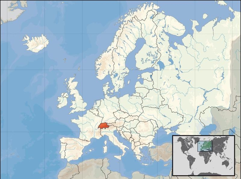 4.1 Швейцария на карте Европы