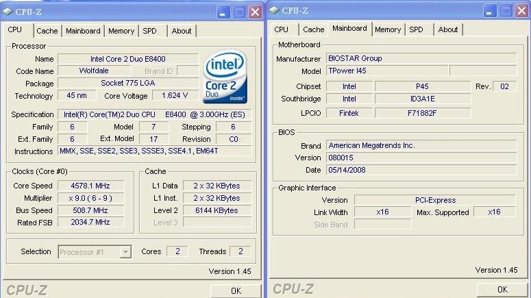 1.8 Валидация CPU-Z