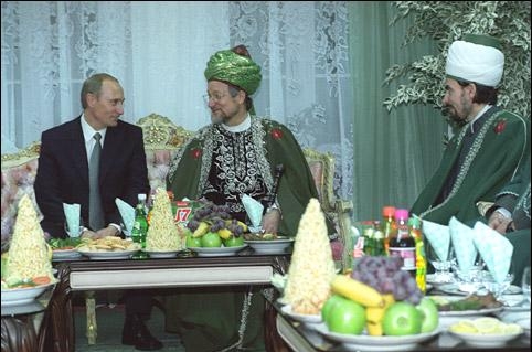 1.33 Путин и председатель Центрального Духовного Управления мусульман России Т.Таджуддин