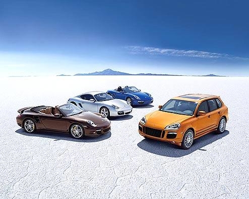 1.7. Четыре основные серийные модели Porsche - Porsche Carrera, Porsche Boxter, Porsche Cayenne и Porsche Cayman.