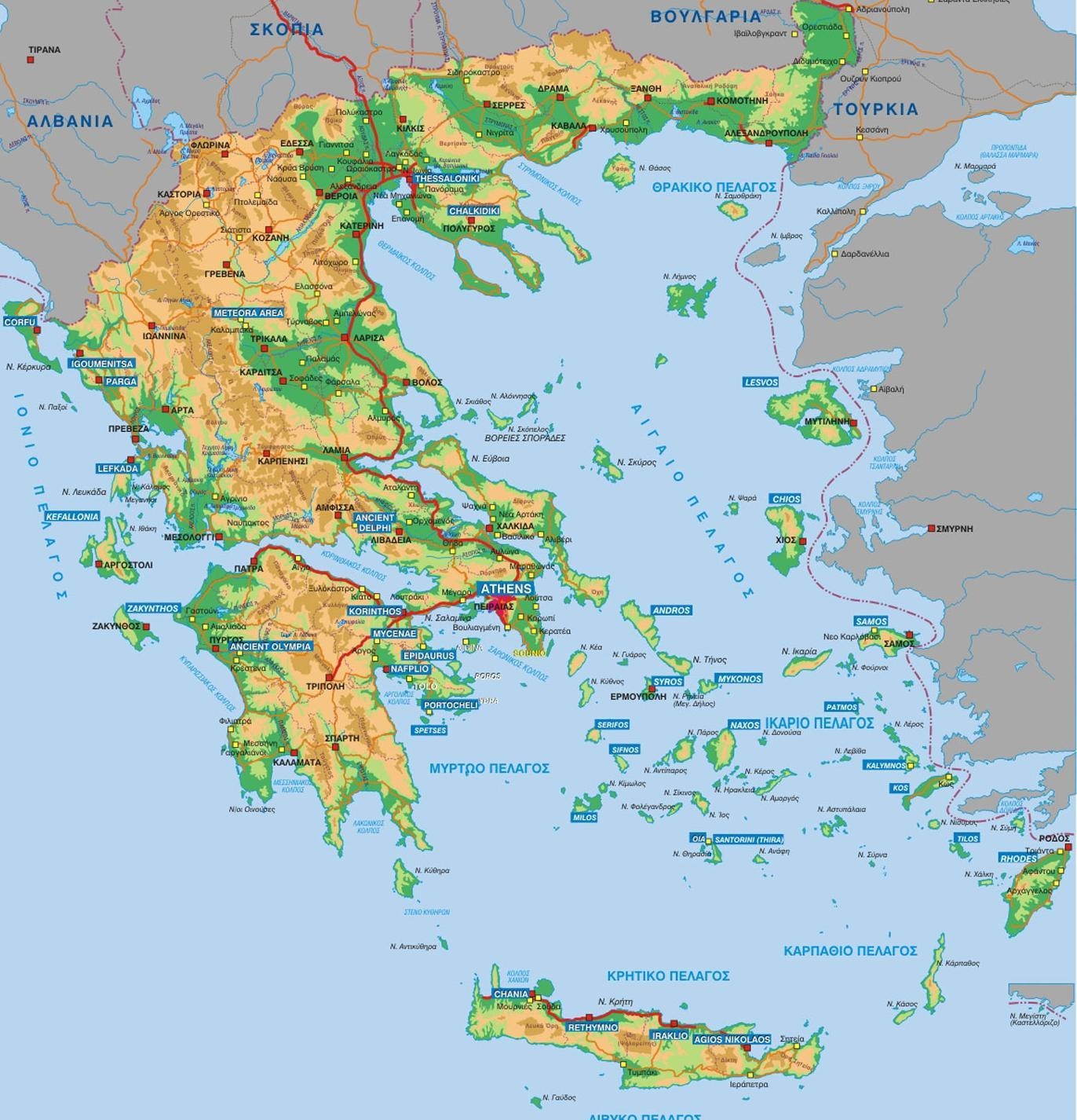 1.3 карта Греции