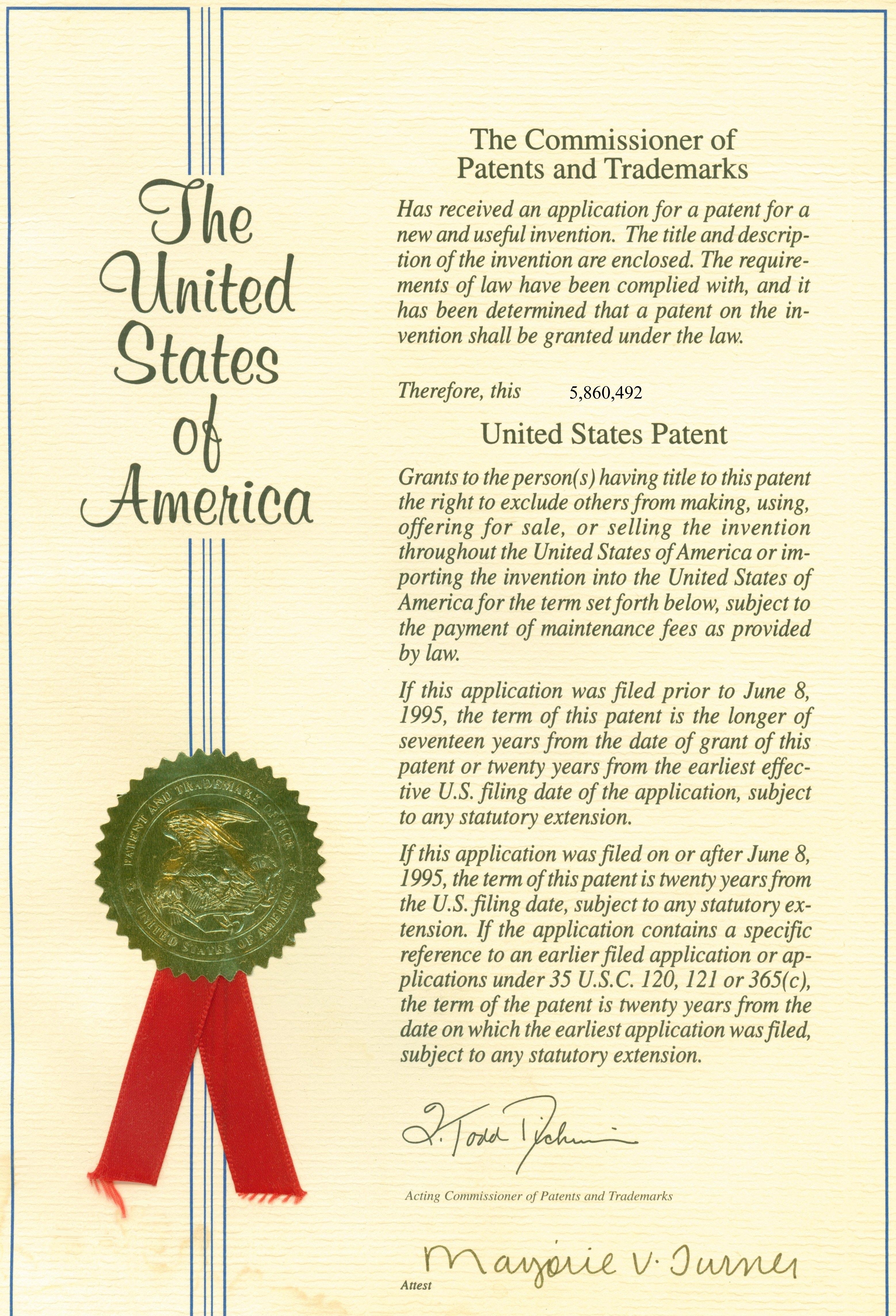 7. Пример патента в США
