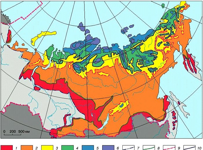 25. Карта Климат России 