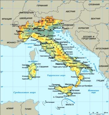 41. Карта Италии