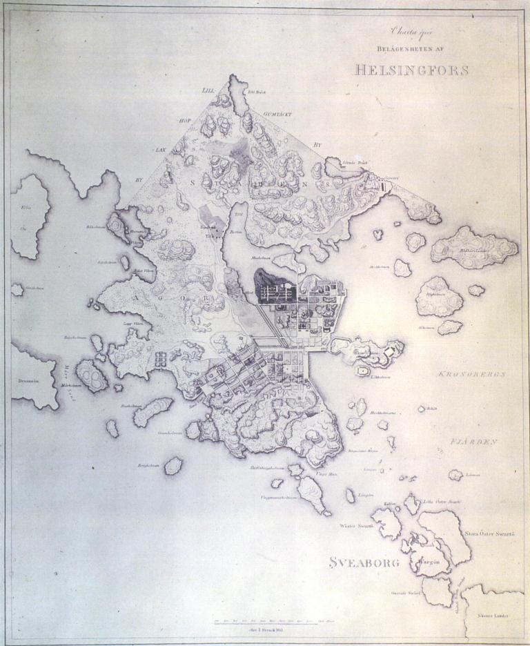 66. Карта Хельсинки, 1815 год