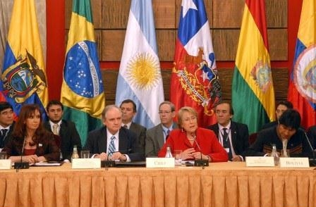 37. УНАСУР саммите в Паласио де ла Монеда, Сантьяго-де-Чили