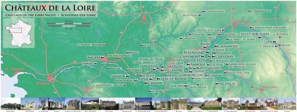 110. Географическое расположение замков Франции